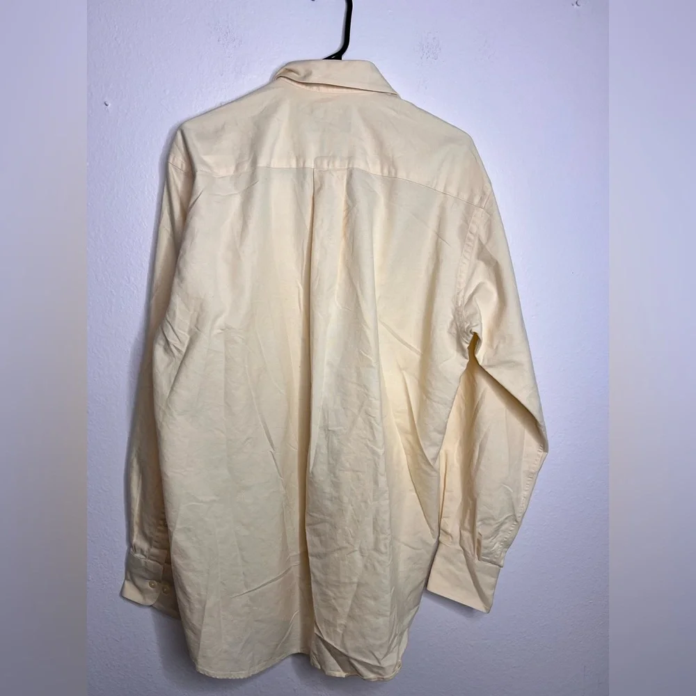Yellow Nautica Vintage Oxford Button Down Shirt 100% cotton